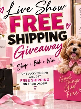 FREE SHIPPING giveaway